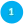 Blue circle with number one inside